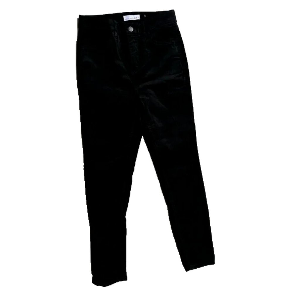 LOFT Petite Black Velour Skinny Pant Size  25/0P